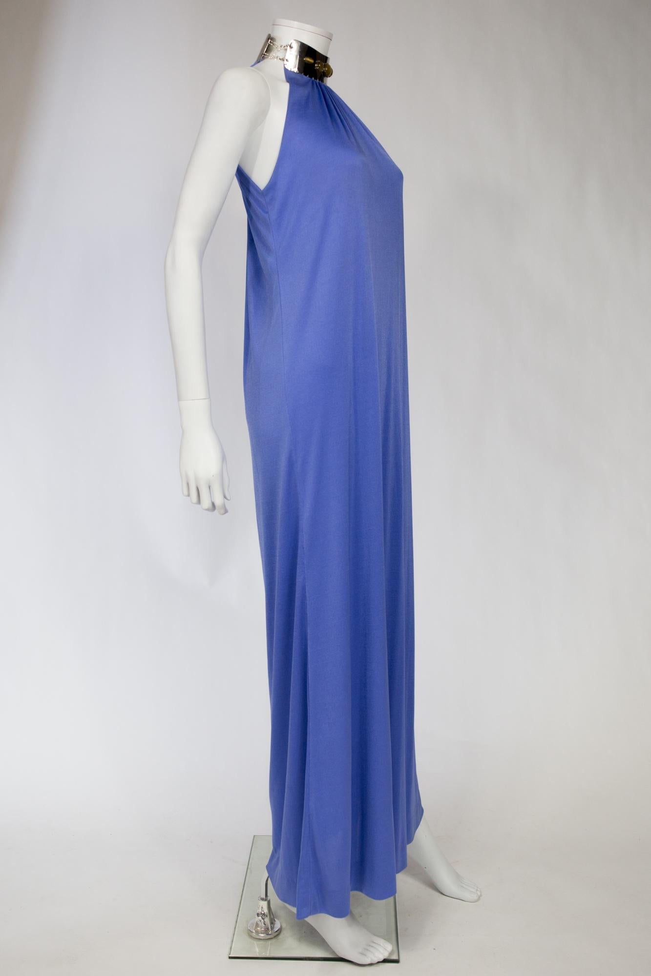 A Loris Azzaro French Couture Evening Dress In Lavender Silk Jersey Circa 1980 10