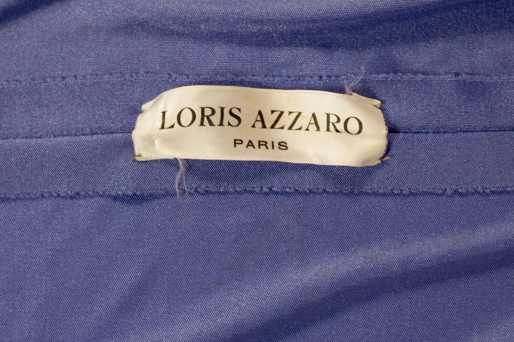 A Loris Azzaro French Couture Evening Dress In Lavender Silk Jersey Circa 1980 13