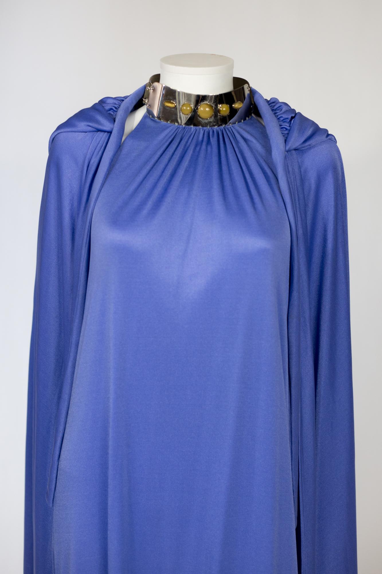 A Loris Azzaro French Couture Evening Dress In Lavender Silk Jersey Circa 1980 4