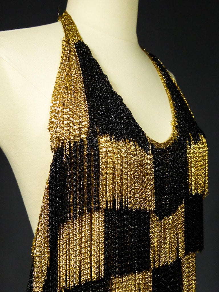 A Loris Azzaro French Couture Top in Lurex Circa 1970 For Sale 1