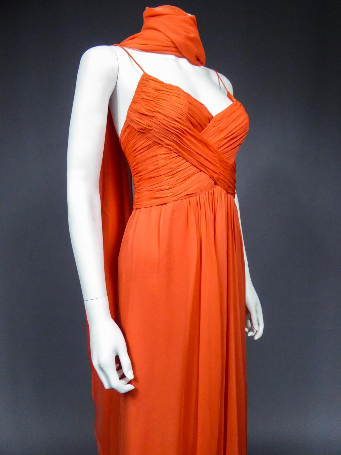 A Loris Azzaro Haute Couture Evening Dress Circa 1980 5