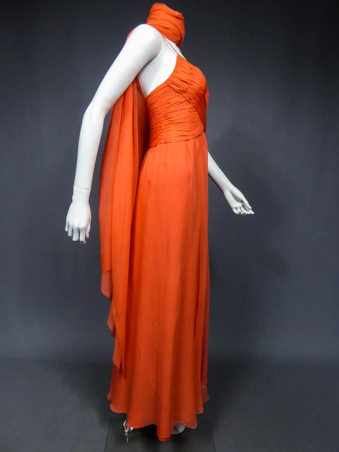 A Loris Azzaro Haute Couture Evening Dress Circa 1980 6