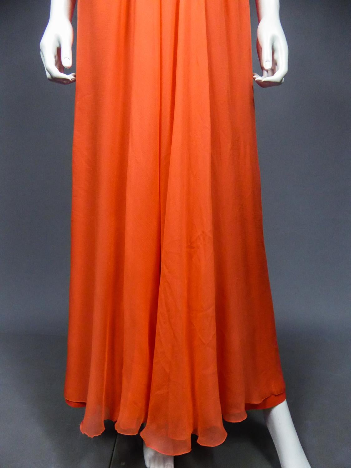 Women's A Loris Azzaro Haute Couture Evening Dress Circa 1980