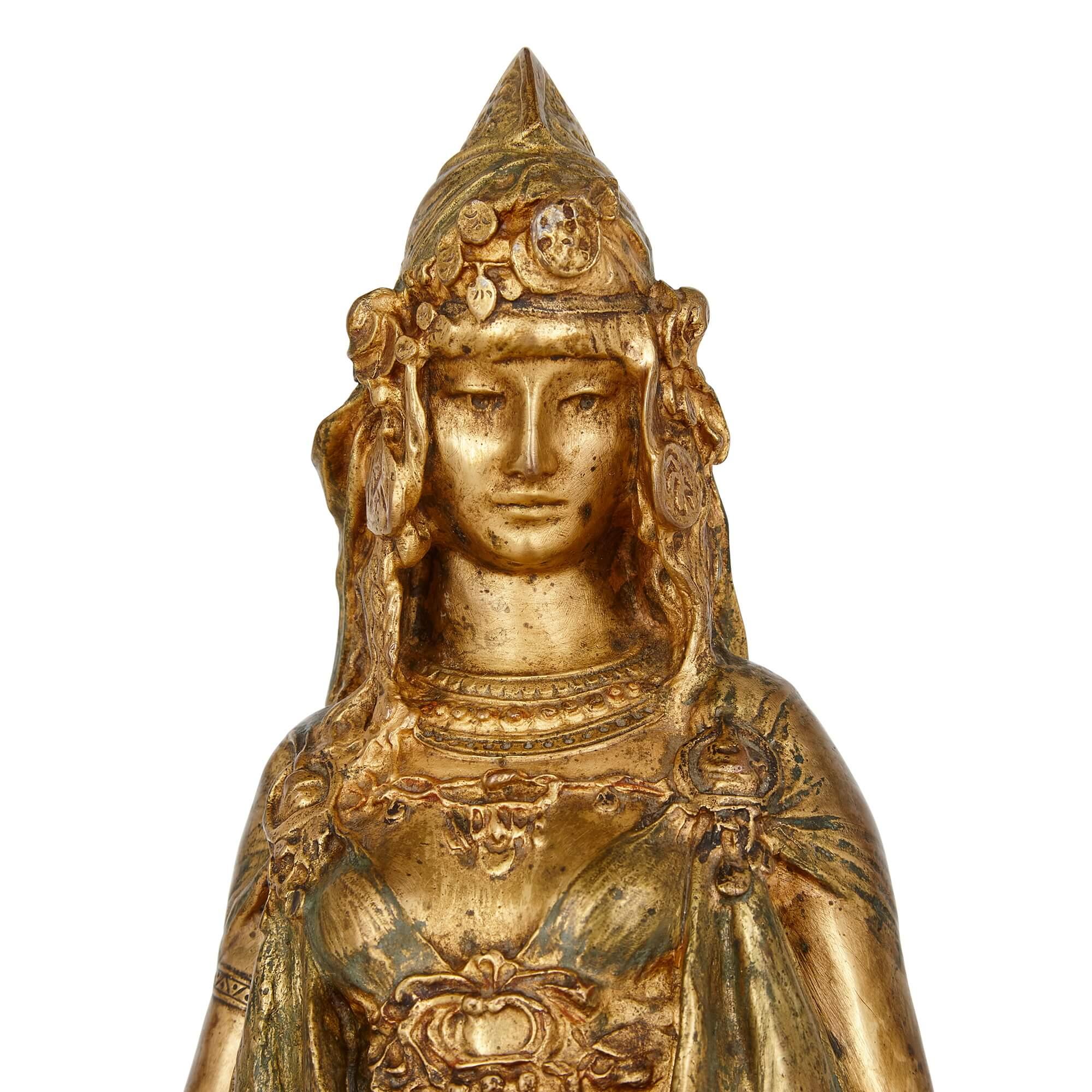 French Lost-Wax Bronze Sculpture by Théodore Rivière, Titled 'Carthage' For Sale