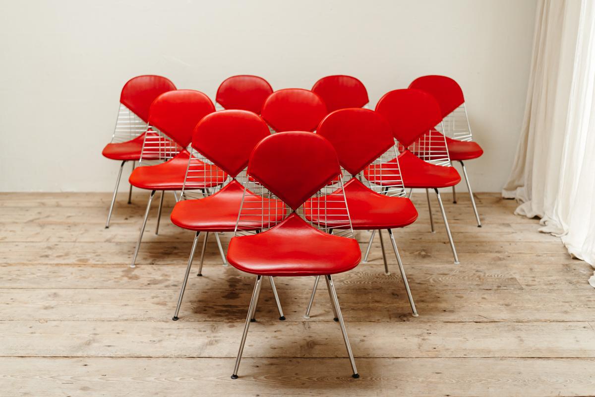 a lot of Herman Miller Eames DKX-2 Bikini Chairs In Good Condition In Brecht, BE