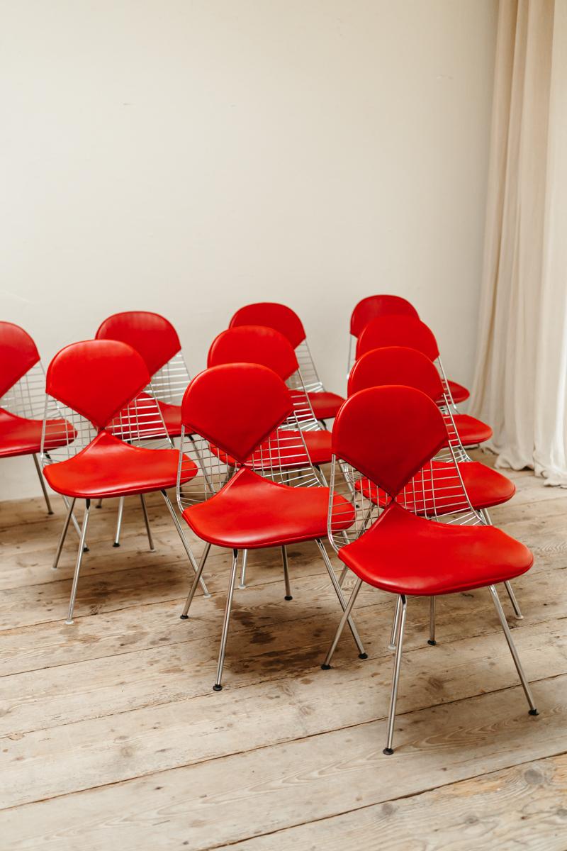 20th Century a lot of Herman Miller Eames DKX-2 Bikini Chairs
