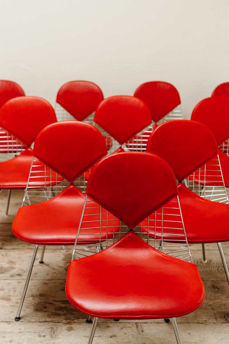 a lot of Herman Miller Eames DKX-2 Bikini Chairs 1