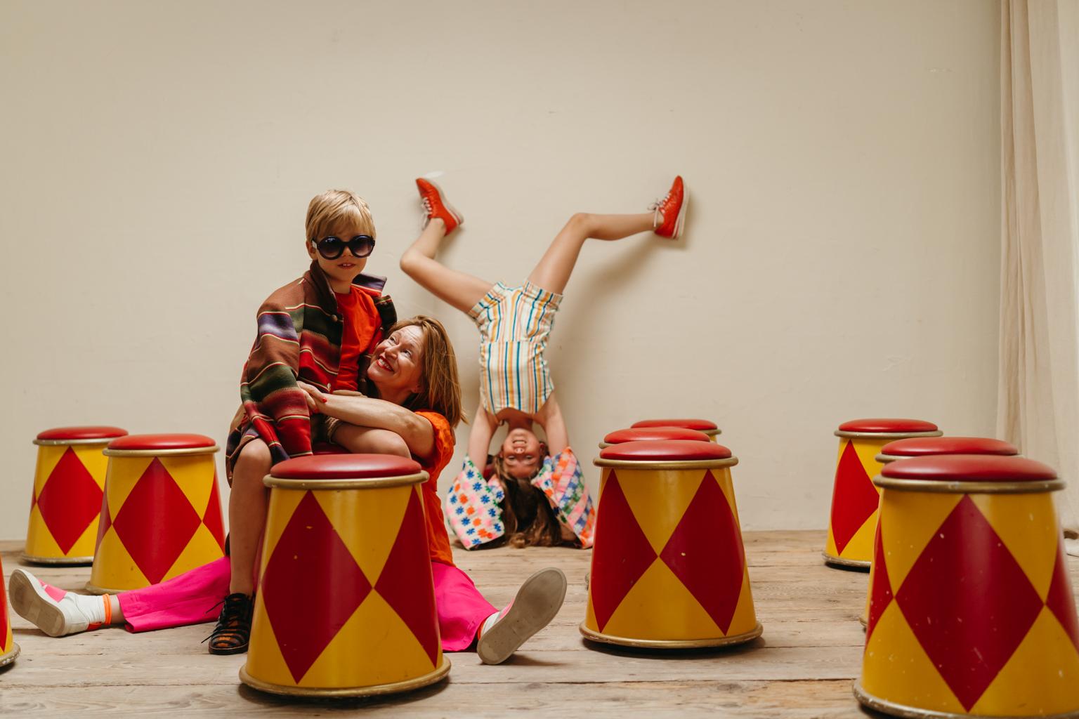 Lot of Twelve 1980's Circus Stools 7