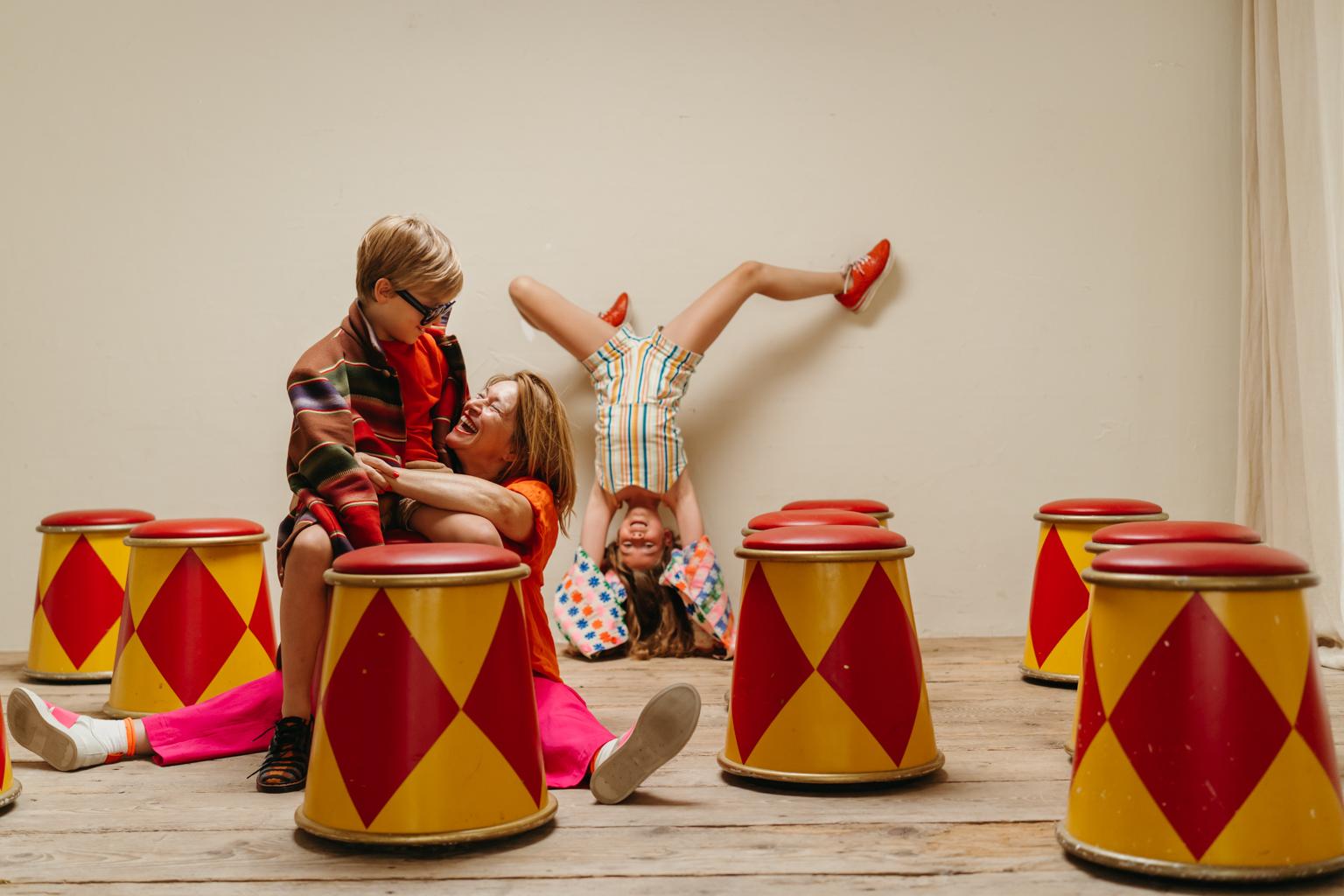 Lot of Twelve 1980's Circus Stools 9