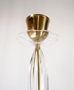 A Lotus-Form Ceiling Pendant by Carl Fagerlund for Orrefors