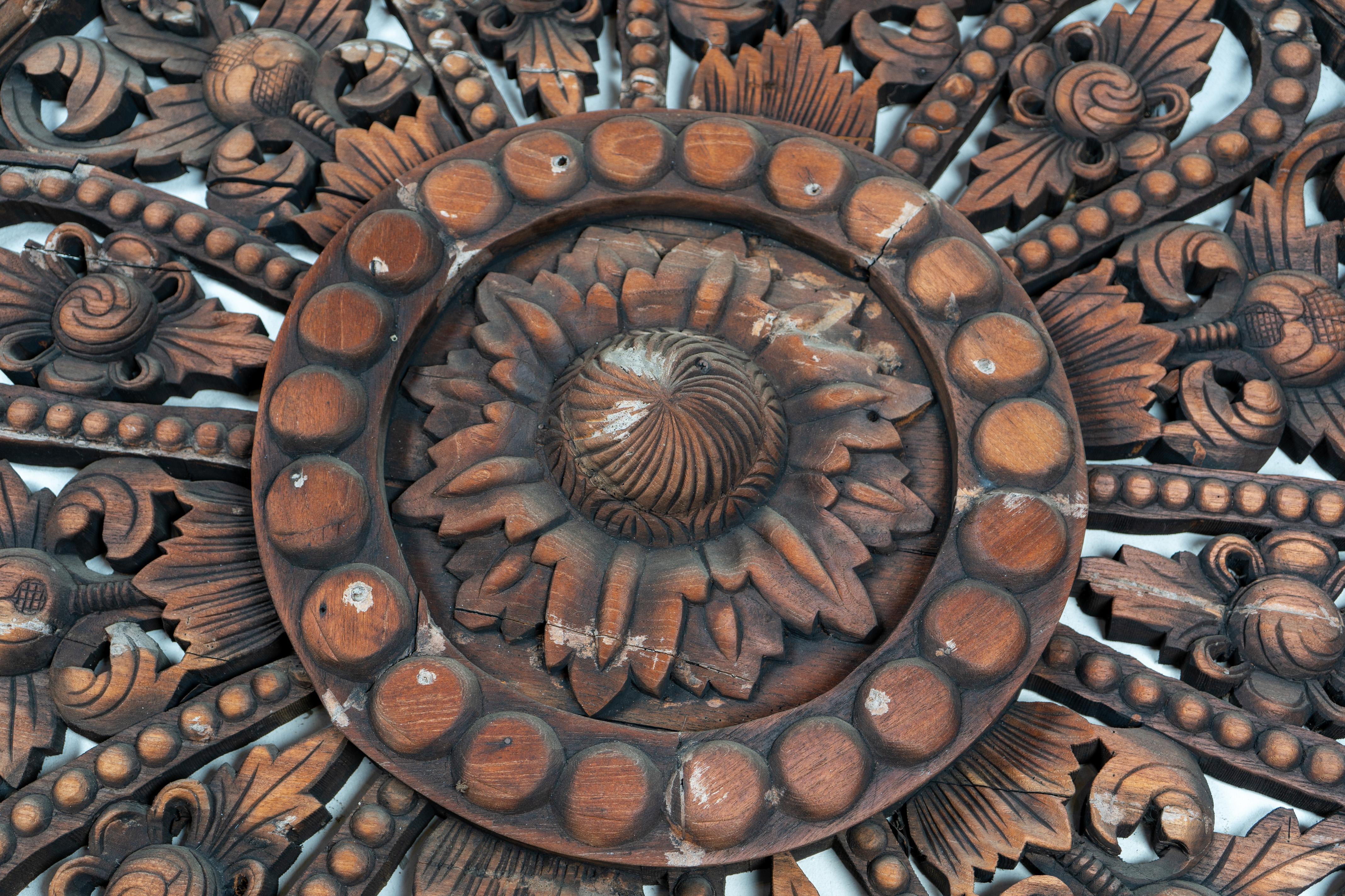 Contemporary A Lotus-Form Thai Temple Ceiling Medallion For Sale