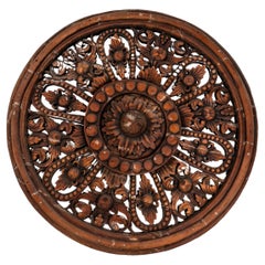 A Lotus-Form Thai Temple Ceiling Medallion