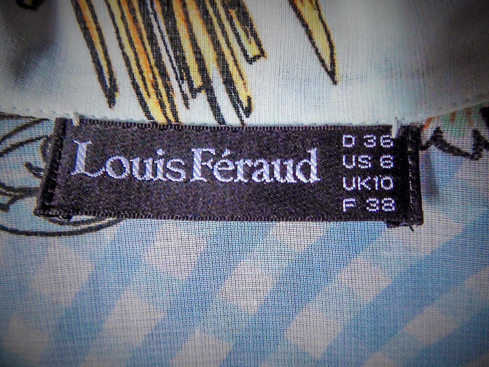 Louis Féraud Kleid aus bedrucktem Polyamide, ca. 1970 im Angebot 8