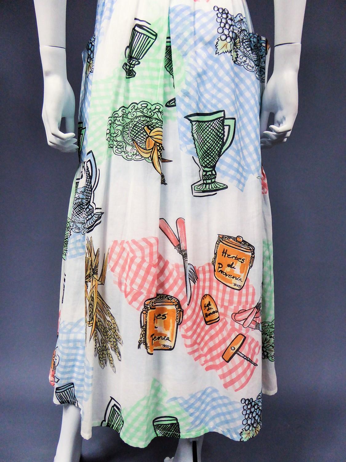 Robe Louis Féraud en polyamide imprimé Circa 1970 en vente 11