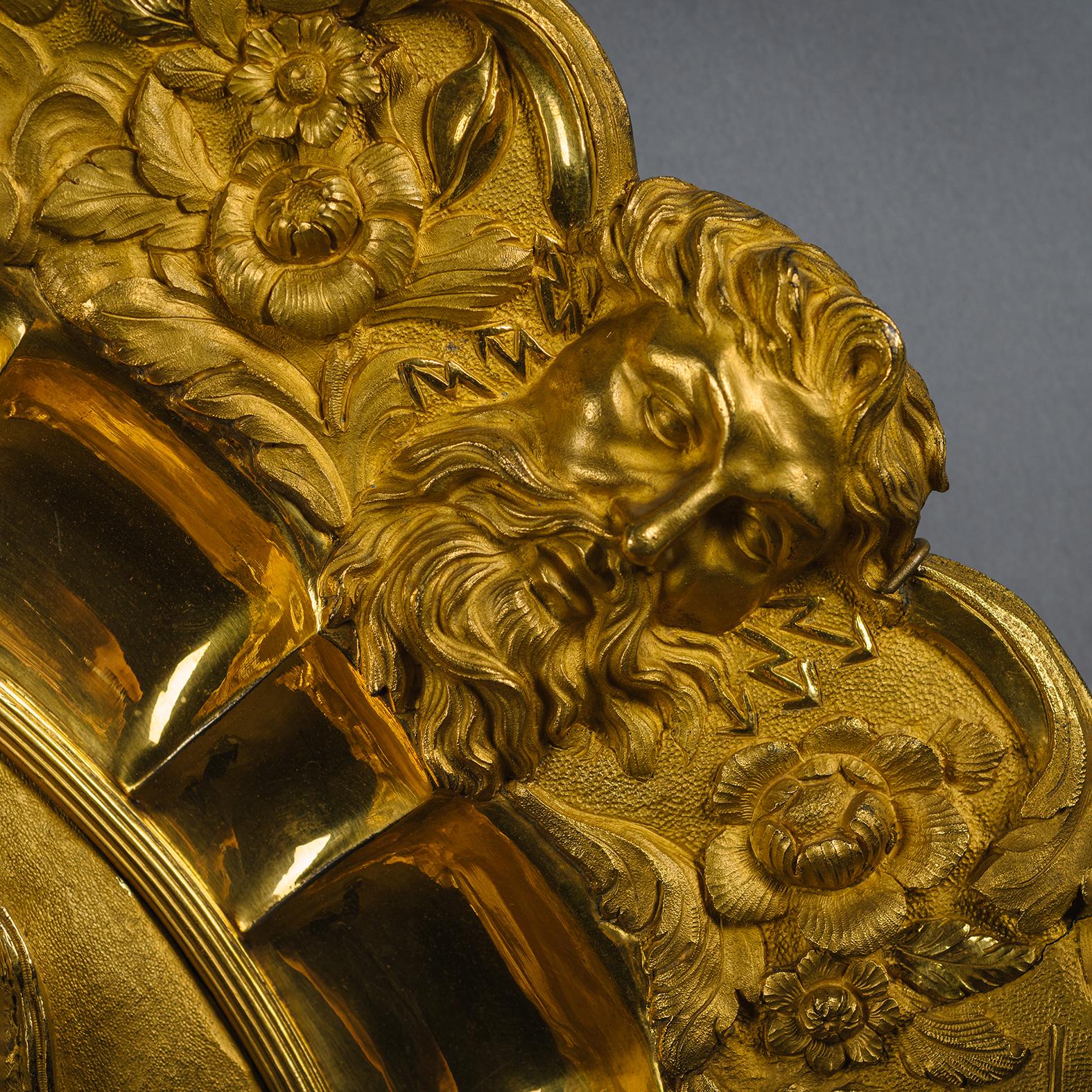 A Louis-Philippe Gilt-Bronze Charger In Good Condition For Sale In Brighton, West Sussex