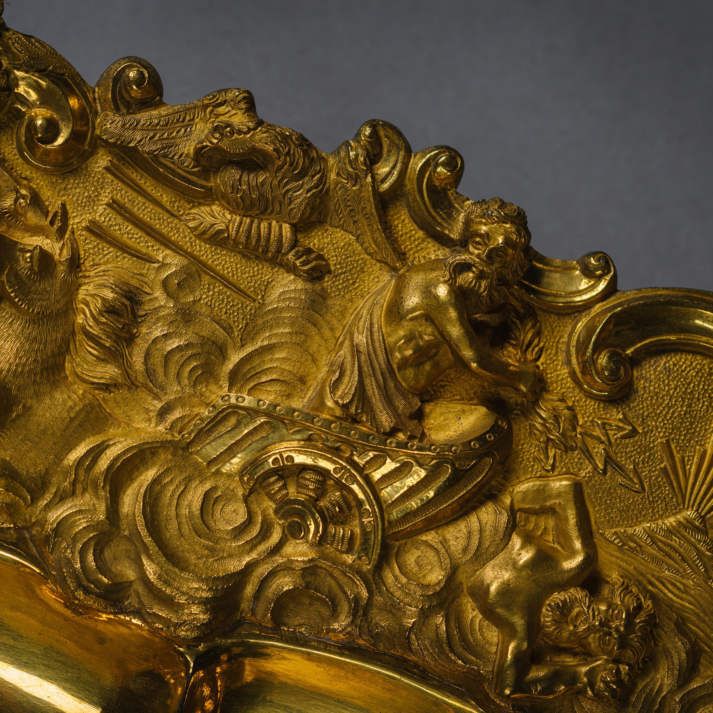 A Louis-Philippe Gilt-Bronze Charger For Sale 2