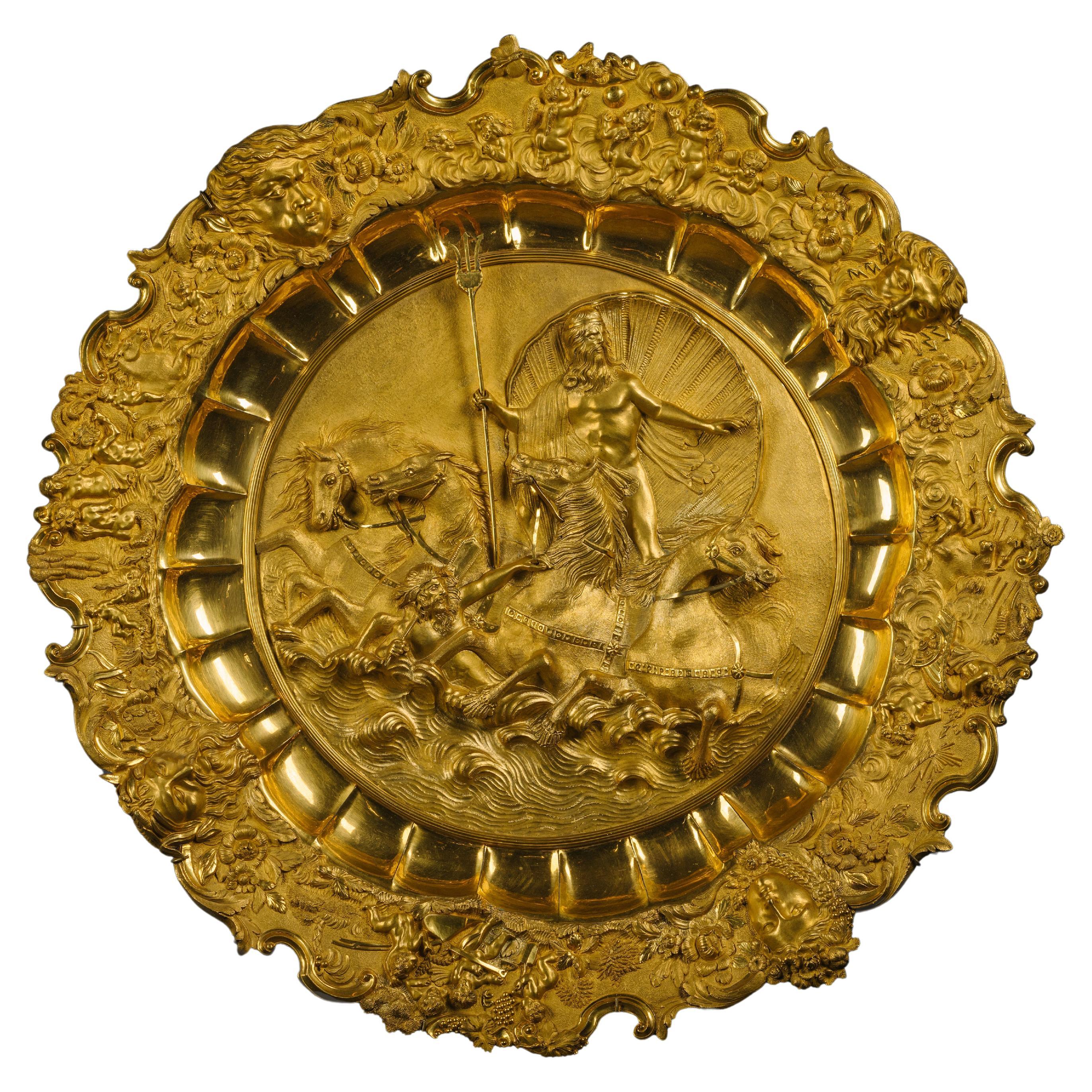 A Louis-Philippe Gilt-Bronze Charger For Sale