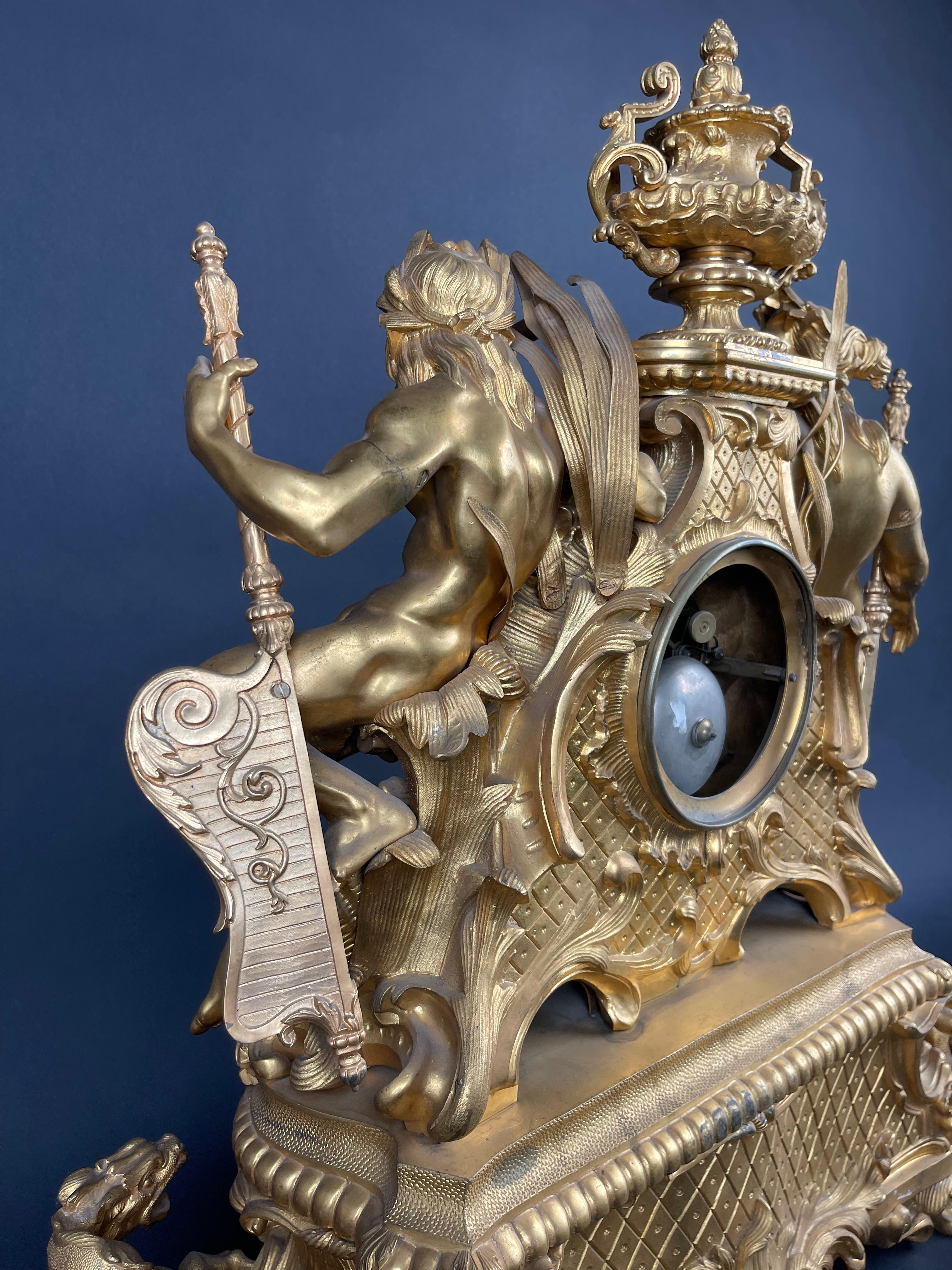 Louis Philippe Mantel Clock by Thomire Et Cie For Sale 4