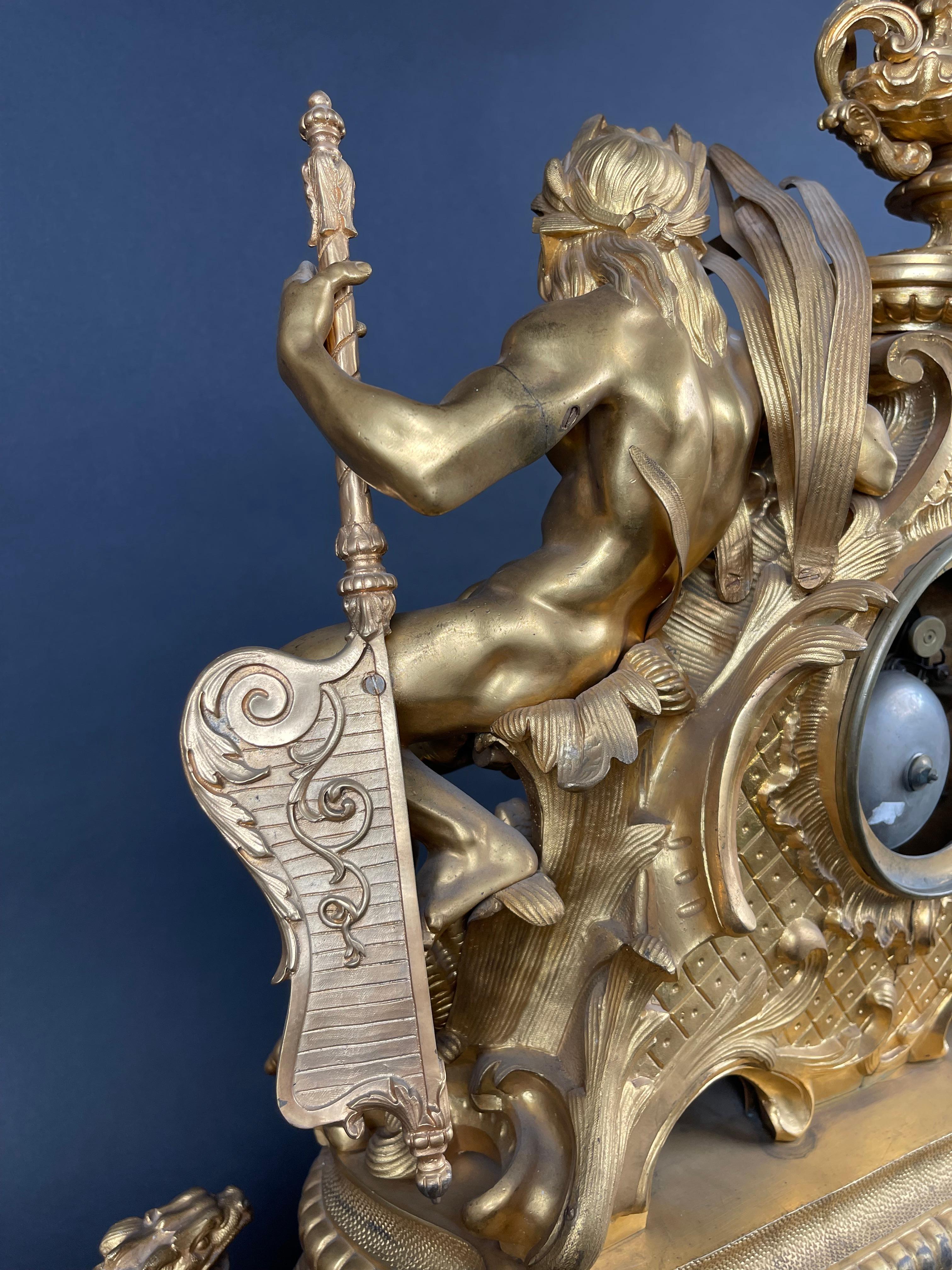 Louis Philippe Mantel Clock by Thomire Et Cie For Sale 6