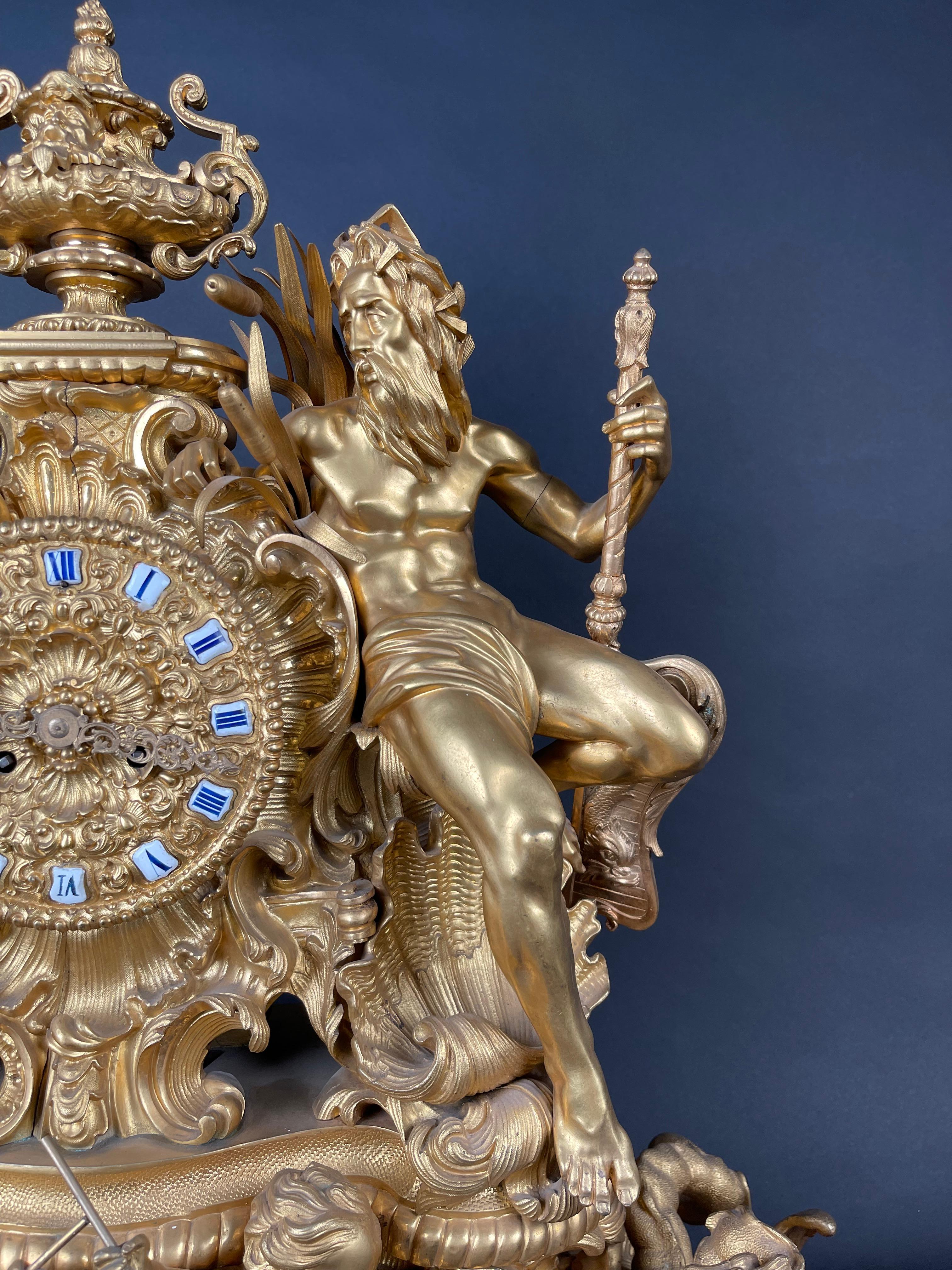 Sensational Gilt Bronze Mantel Clock By Thomire Et Cie

Designed By Pierre-Philippe Thomire

France, Circa 1850


-------------------------------------------------------------------------------
Pierre-Philippe Thomire (1751–1843) a French