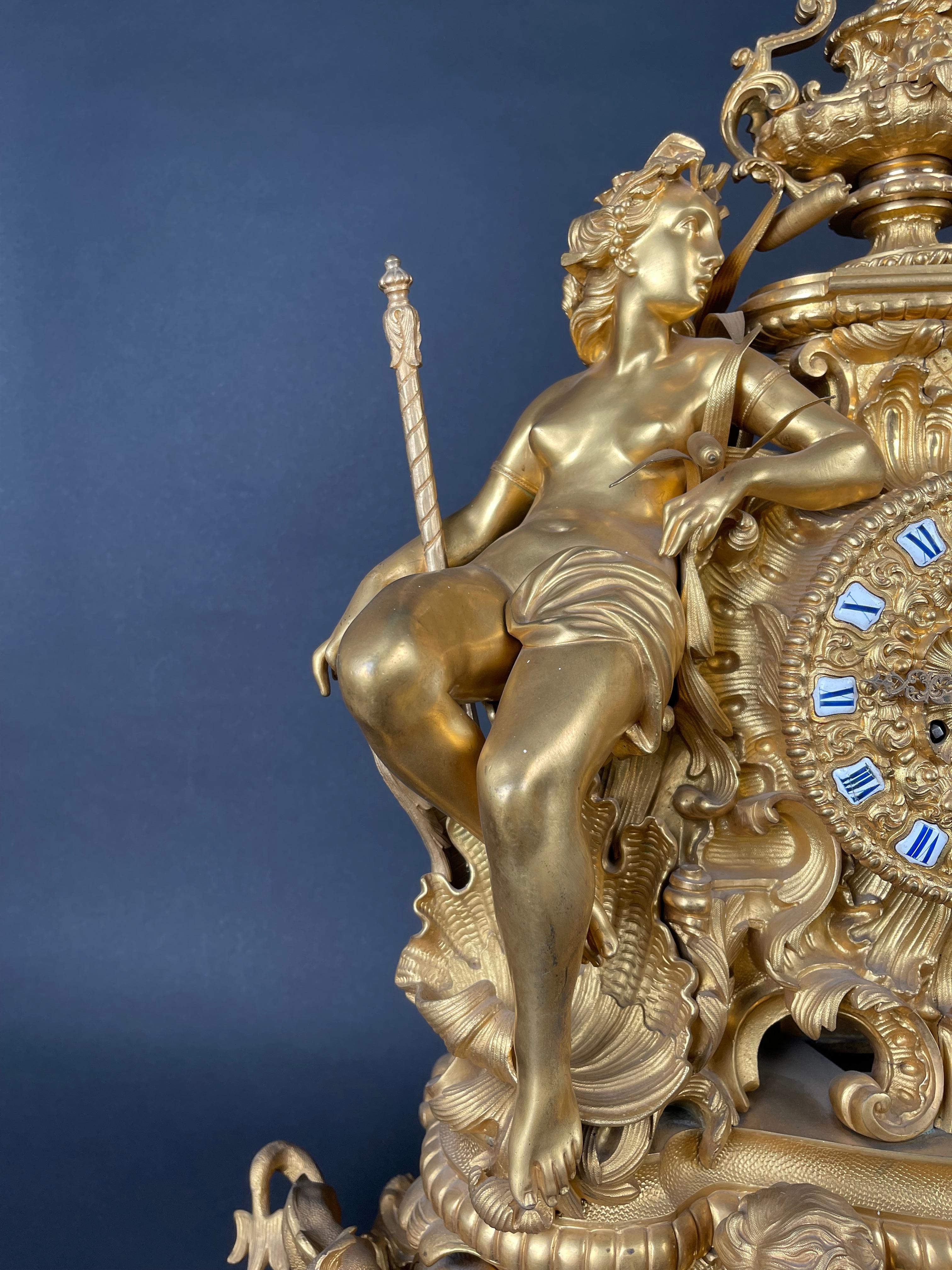 French Louis Philippe Mantel Clock by Thomire Et Cie For Sale