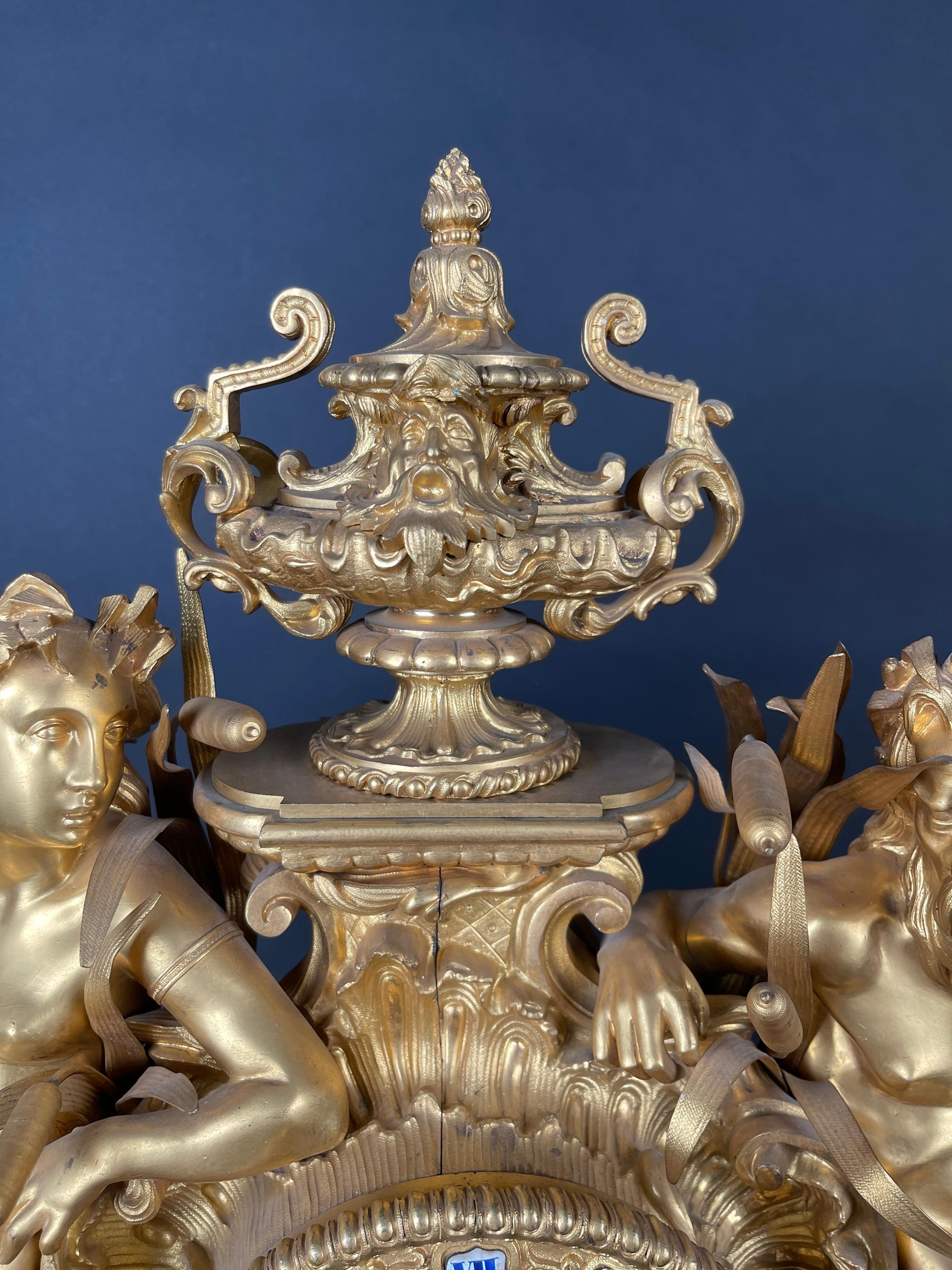 19th Century Louis Philippe Mantel Clock by Thomire Et Cie For Sale