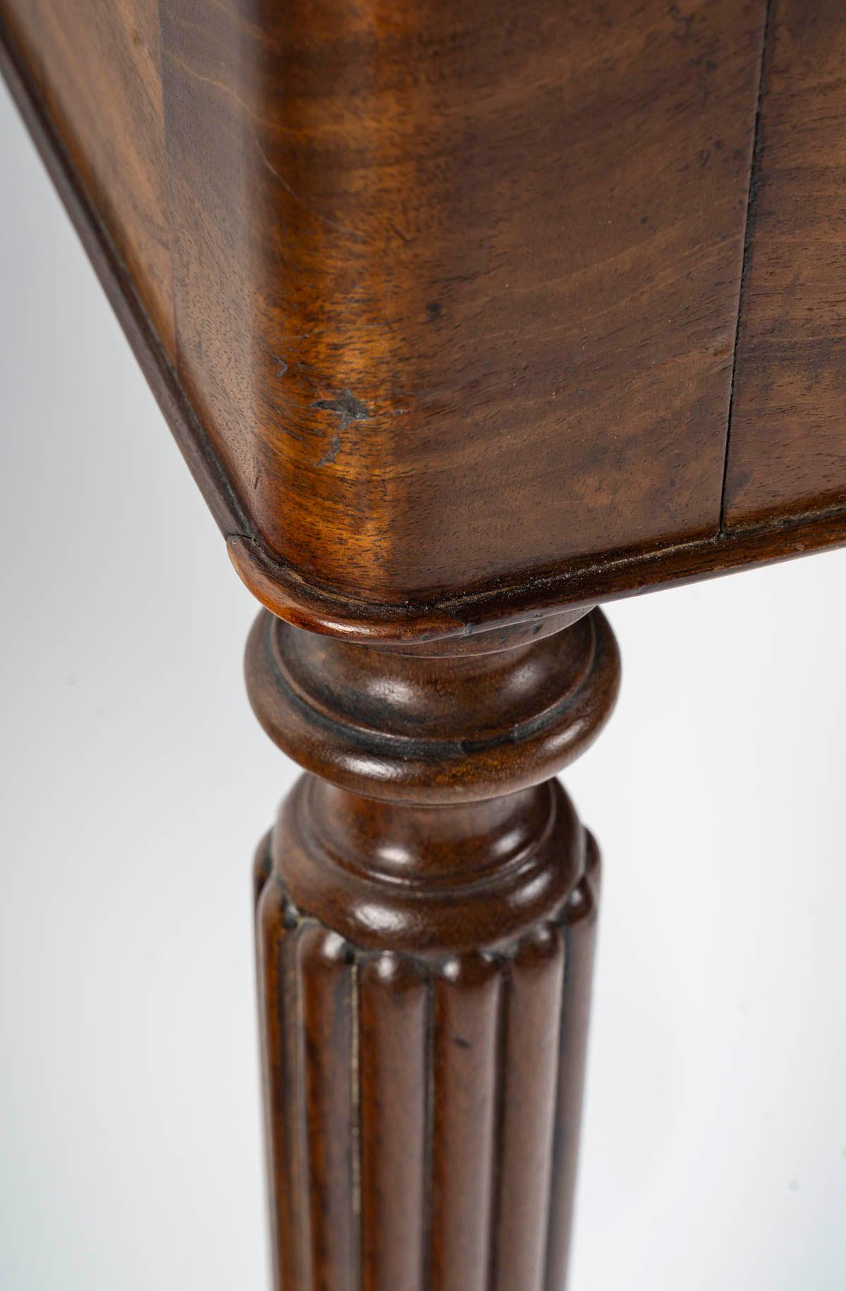 A Louis Philippe Period Mahogany and Marble Top Console Table, 19th Century. For Sale 3