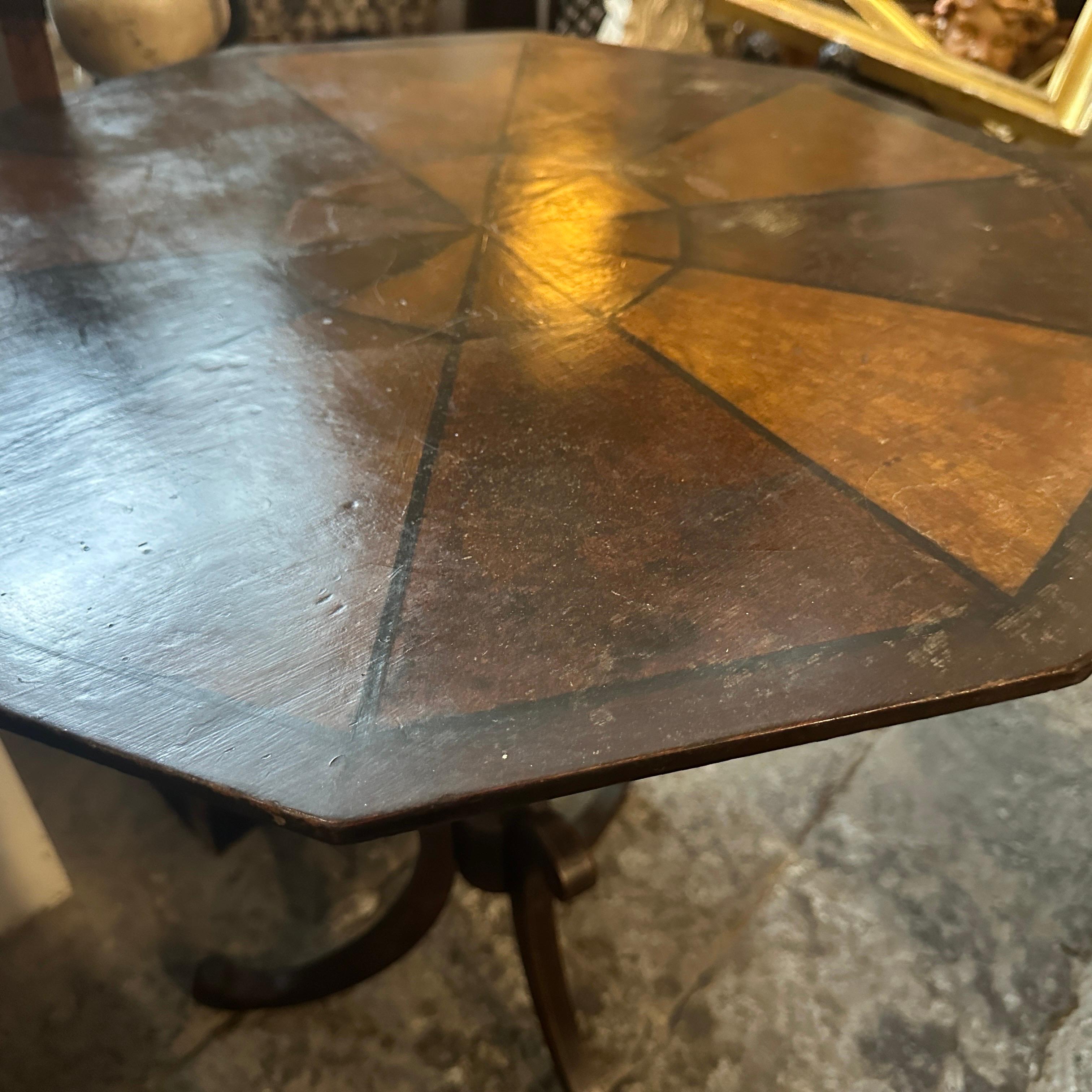 A Louis Philippe Sicilian Octagonal Tilt top Table For Sale 6