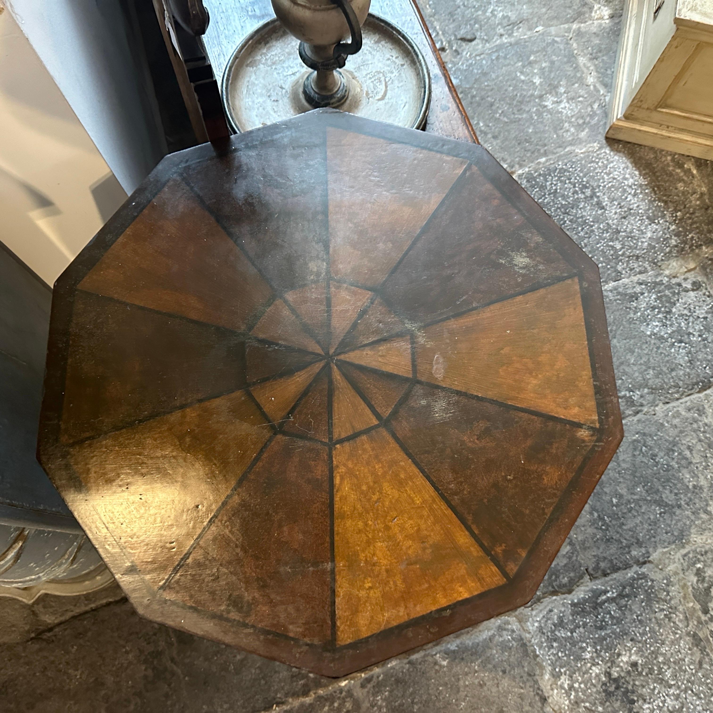 A Louis Philippe Sicilian Octagonal Tilt top Table For Sale 7
