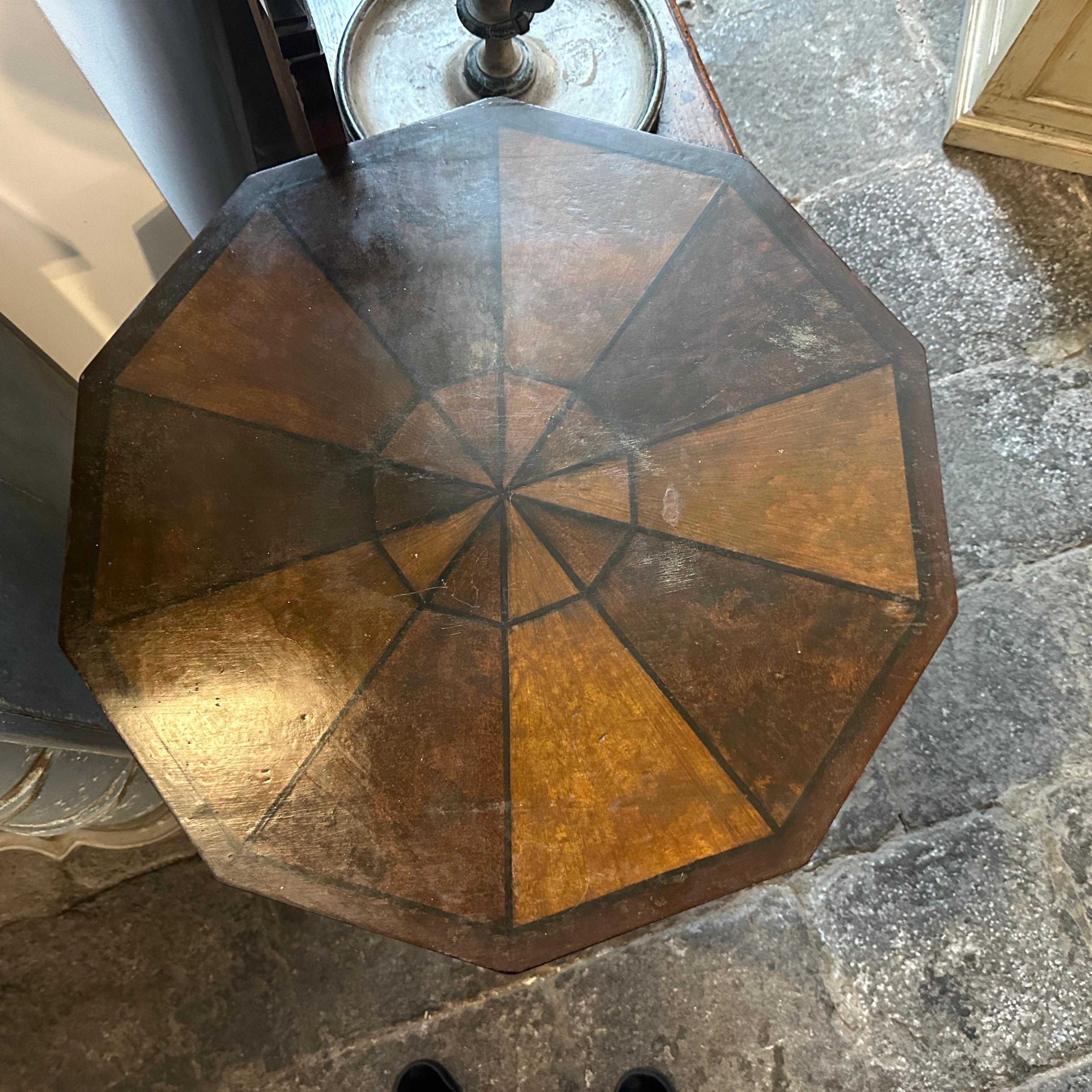 A Louis Philippe Sicilian Octagonal Tilt top Table For Sale 8