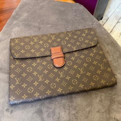 A Louis Vuitton LV Monogram Canvas and Leather Document Holder or Clutch
