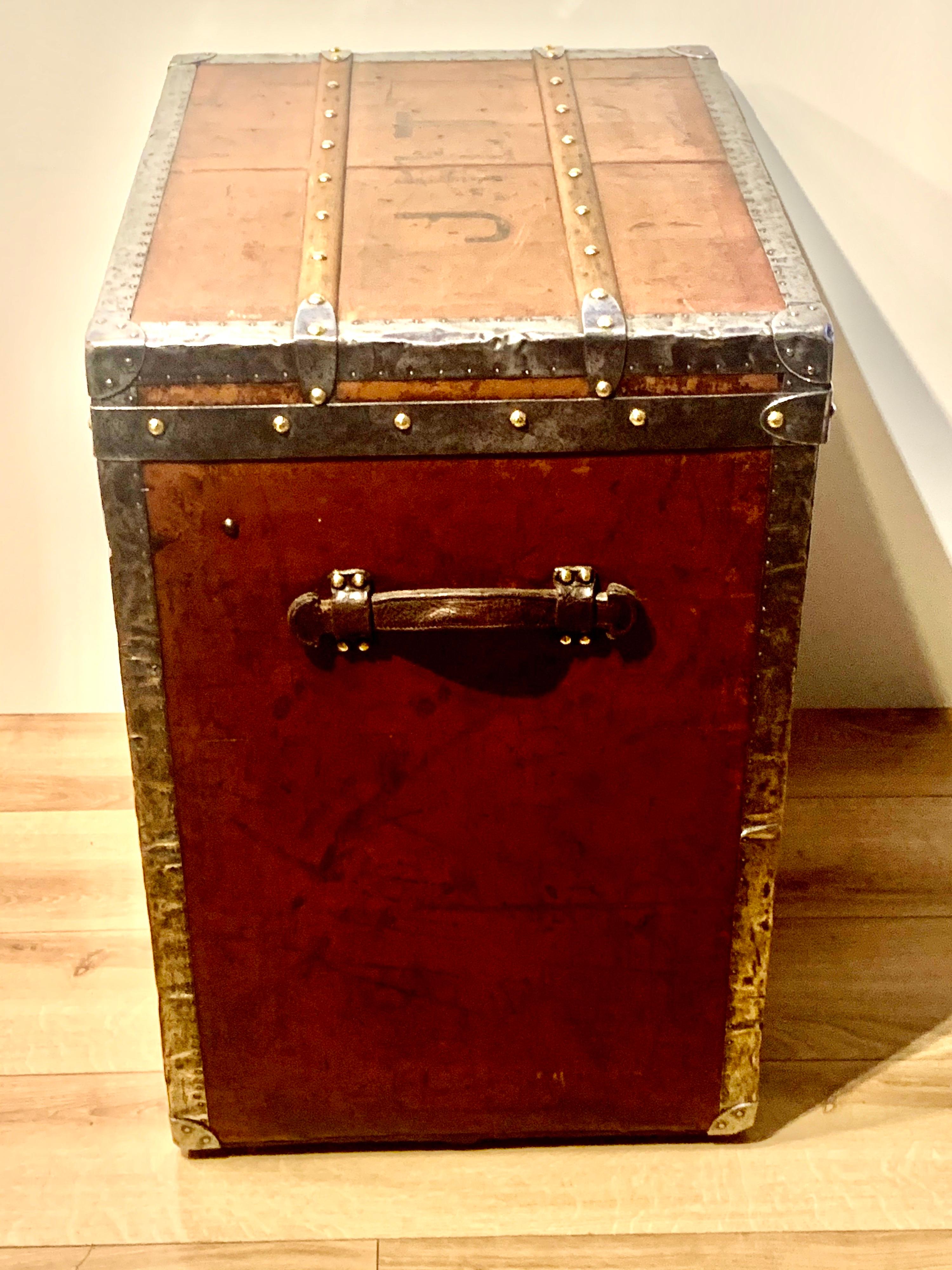 Canvas Louis Vuitton Trunk Circa Late 19th / 20th Century 'circa 1890/1910'