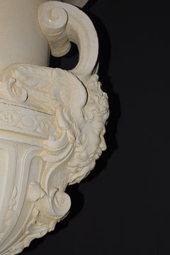 Louis XIV Style Lidded Urn on Pedestal