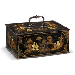 Louis XV Gilt Japanned Domed Casket First Half 18th Century
