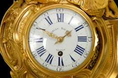 Louis XV Ormolu Cartel Clock by Henri-Charles Balthazar