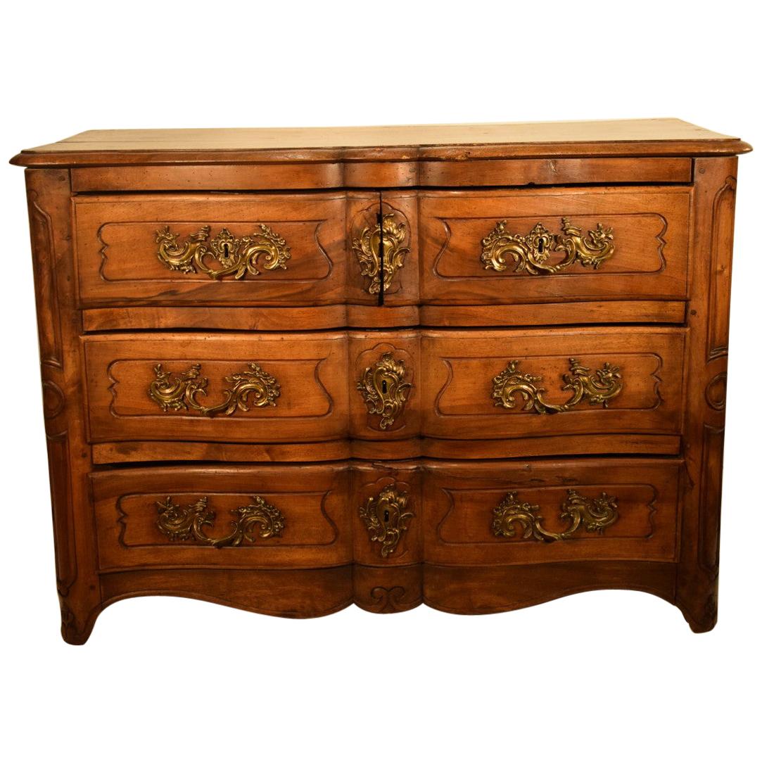 Louis XV Provincial Walnut Commode