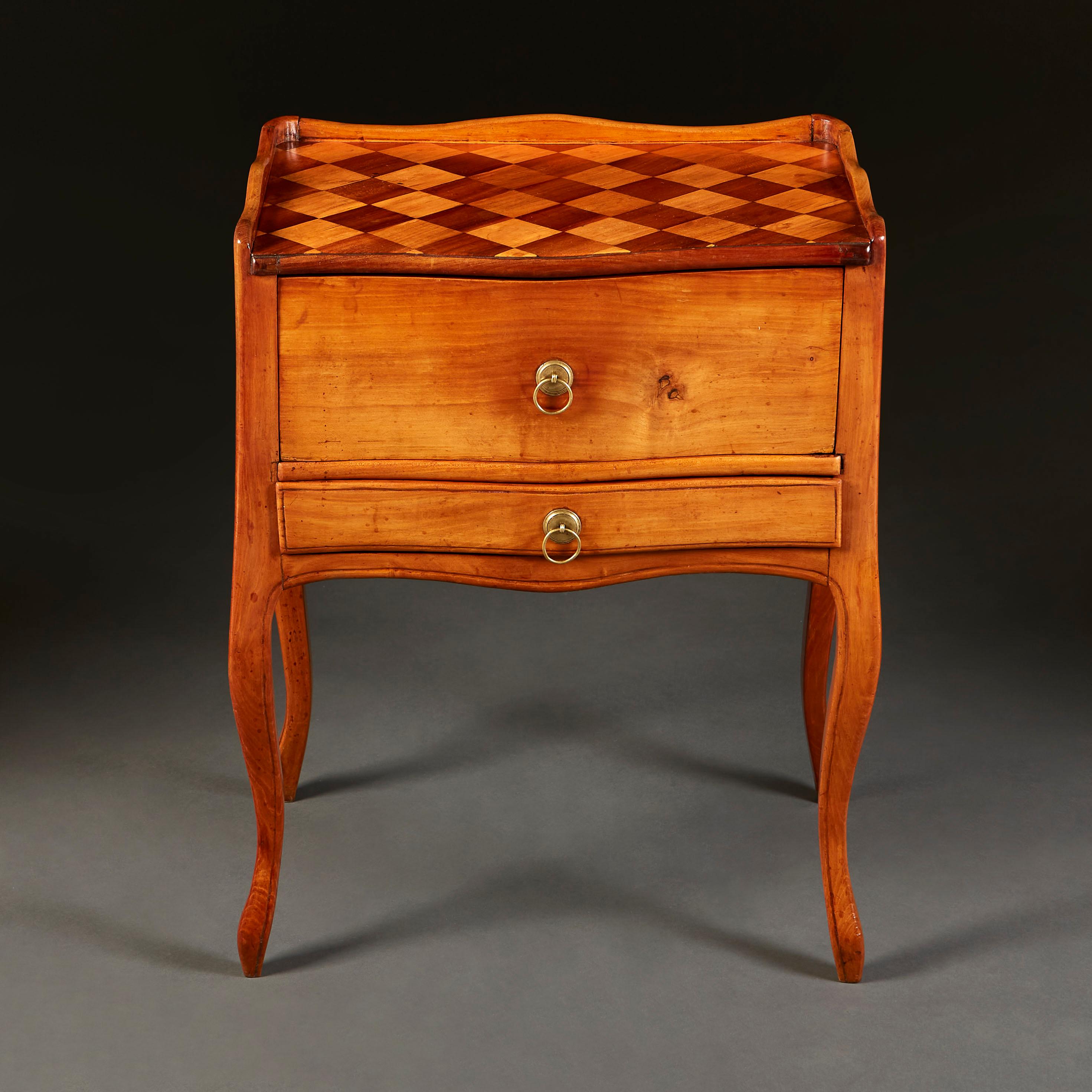 French Louis XV Satinwood Bedside Cabinet For Sale