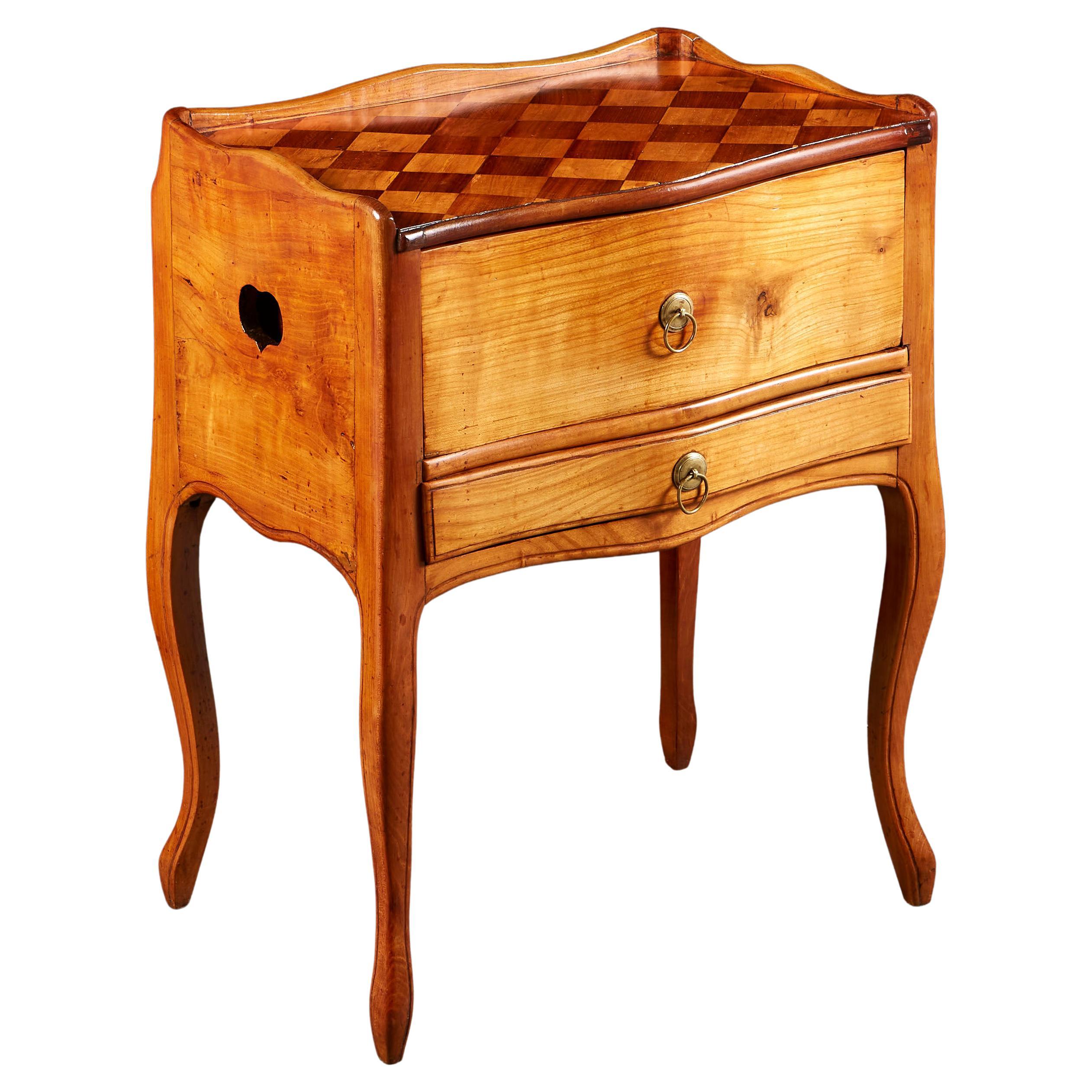 Louis XV Satinwood Bedside Cabinet For Sale