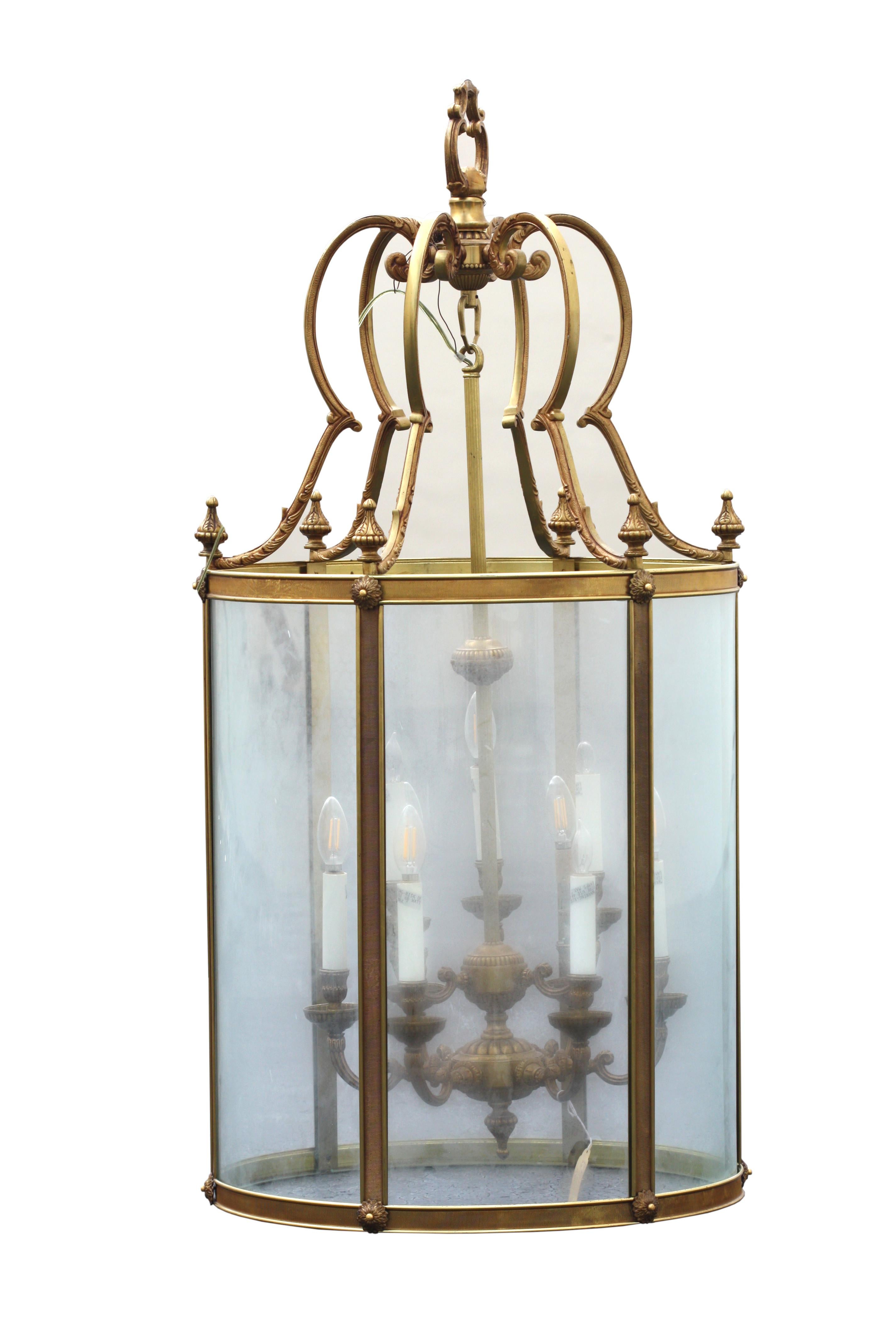 Louis XV Style Bronze Hanging Lantern/Chandelier For Sale 7