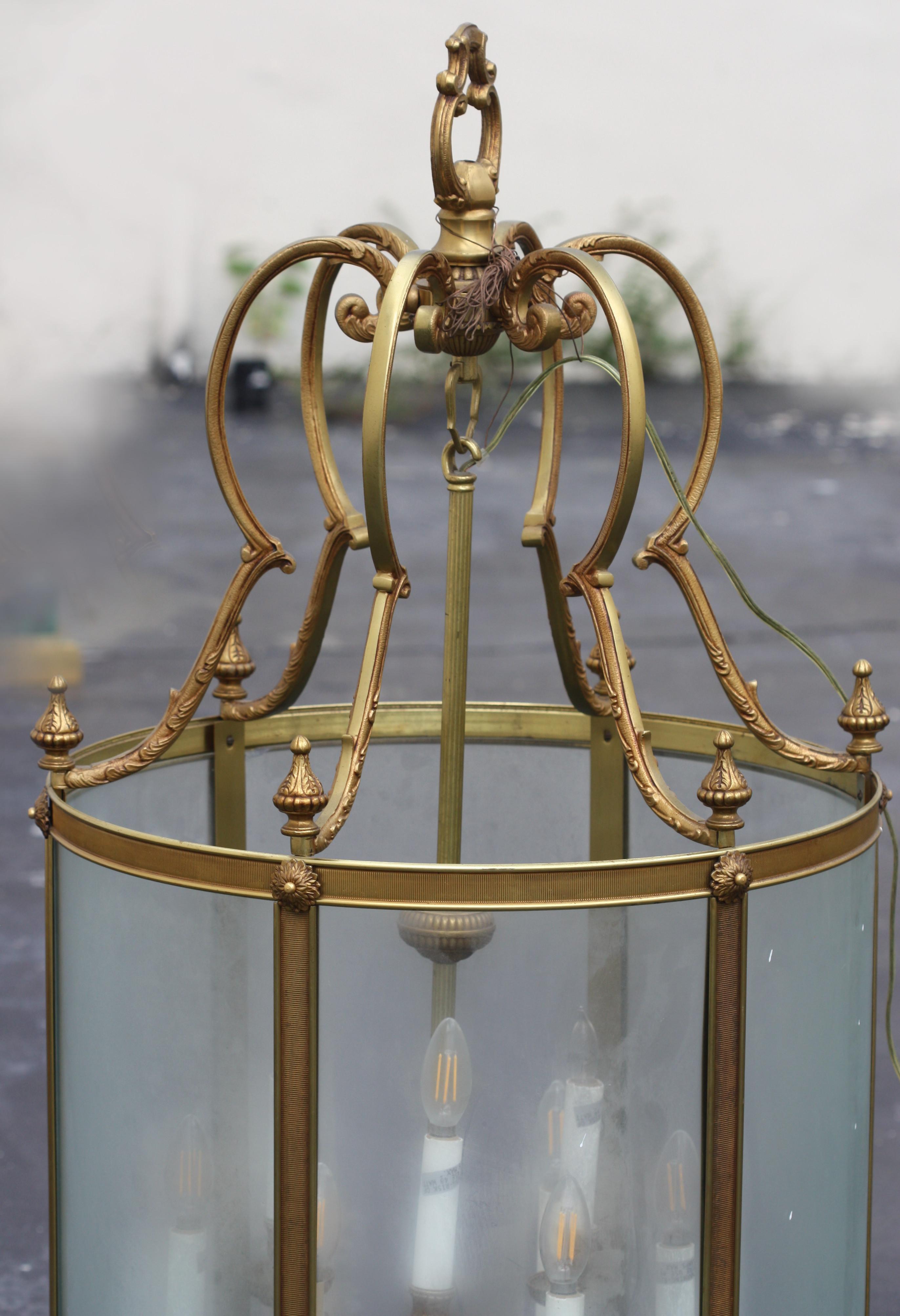 Louis XV Style Bronze Hanging Lantern/Chandelier For Sale 1