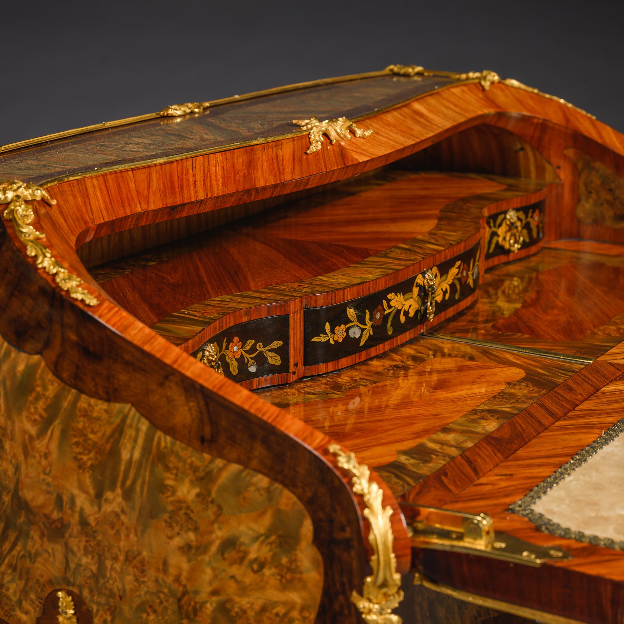 Bronze A Louis XV Style Bureau de Dame For Sale