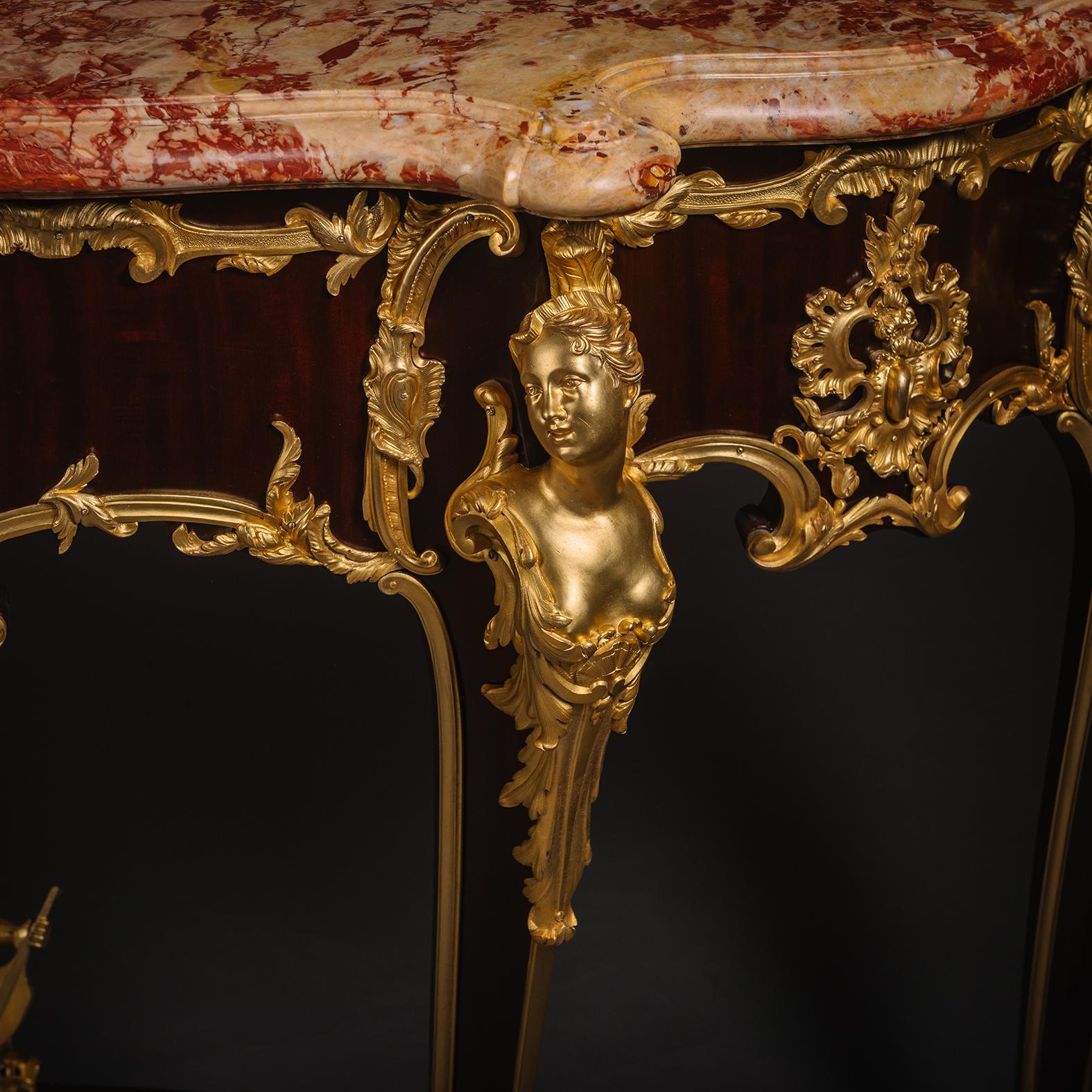A Louis XV Style Console Table By François Linke, Paris In Good Condition For Sale In Brighton, West Sussex