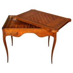 A  Louis XV Style Fruitwood Games Table