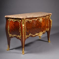 A Louis XV Style Gilt-Bronze and Marquetry Commode By Paul Sormani, Paris.