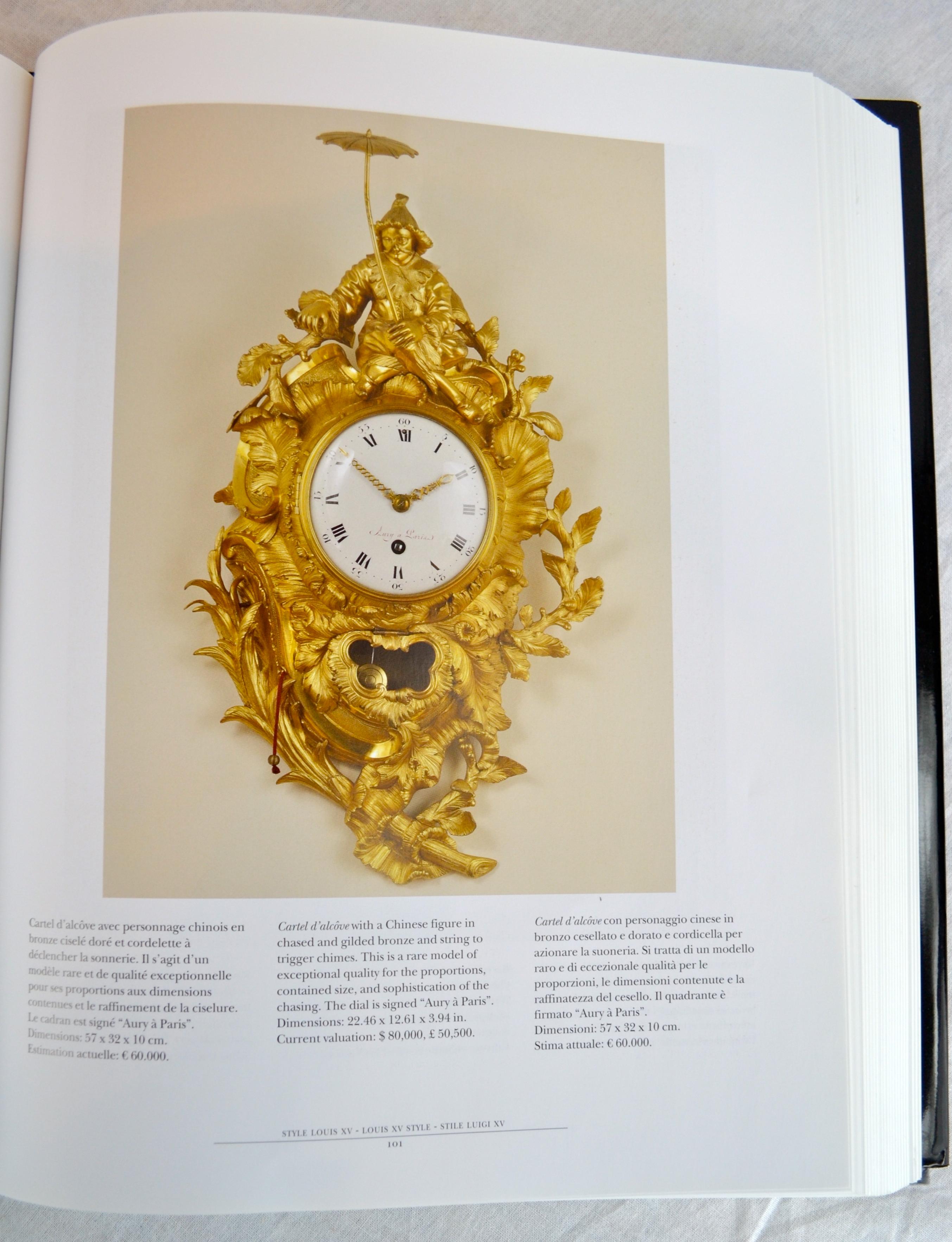 Louis XV Style Gilt Bronze Cartel Clock by Raingo Freres Paris 8