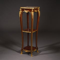 A Louis XV Style Gilt-Bronze Mounted Mahogany Stand, By Maison Mottheau et Fils