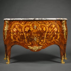 A Louis XV Style Gilt-Bronze Mounted Marquetry Commode, By Paul Sormani