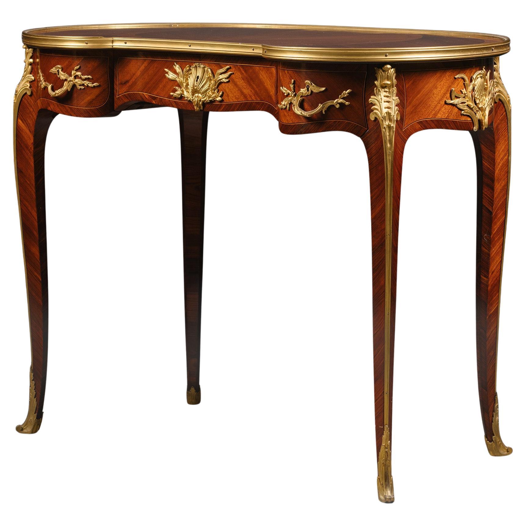A Louis XV Style  Gilt-Bronze Mounted Table by François Linke
