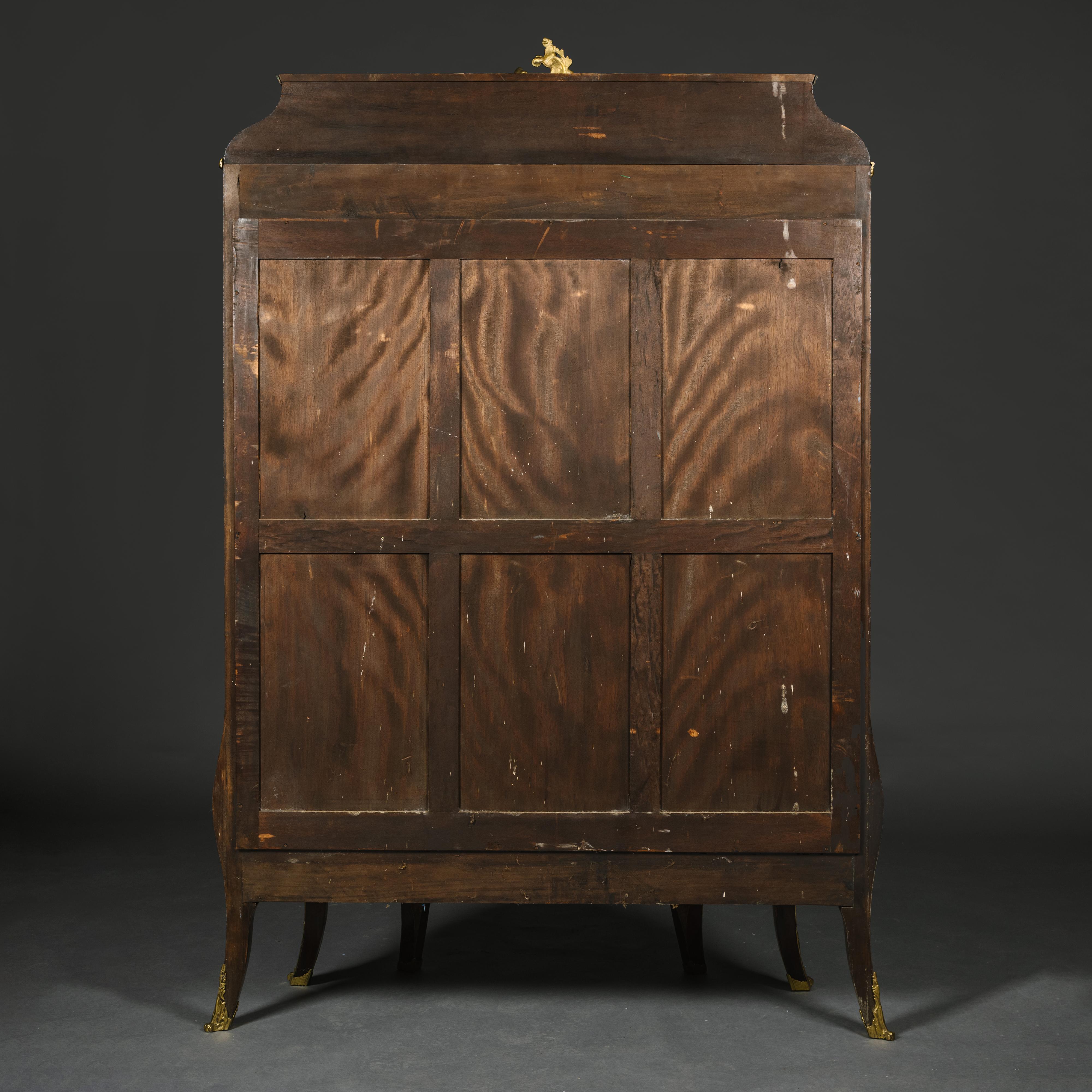 Vernis Martin-Vitrine im Louis-XV-Stil, montiert aus vergoldeter Bronze im Angebot 1