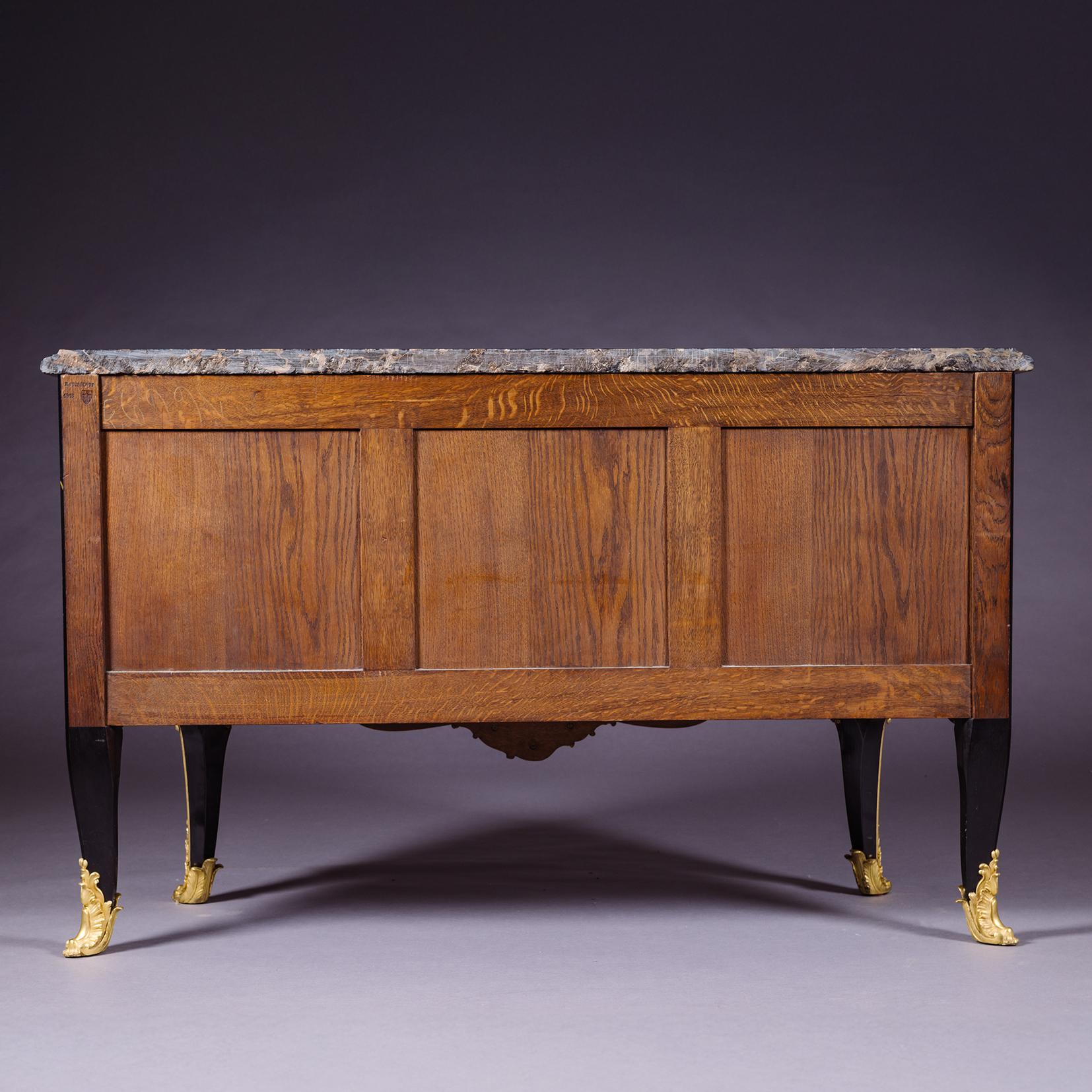 A Louis XV Style Lacquer Commode, by Maxime Secrétant, Paris For Sale 10